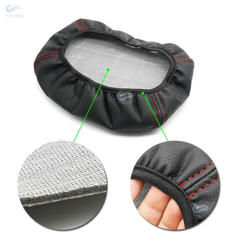 For VW Passat B6 2005 2006 2007 2008 2009 PU Leather with Sponge Car Interior Center Console Lid Armrest Protection Cover Trim