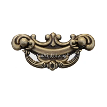 

Retro 2PCS European Antique Brass Cabinet Door Handles Cupboard Wardrobe Shoe Drawer Cabinet Pulls Handles & Knobs