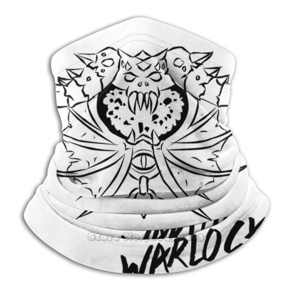 Моющийся шарф Warlock Crest для езды на велосипеде и мотоцикле маска лица шеи черная с