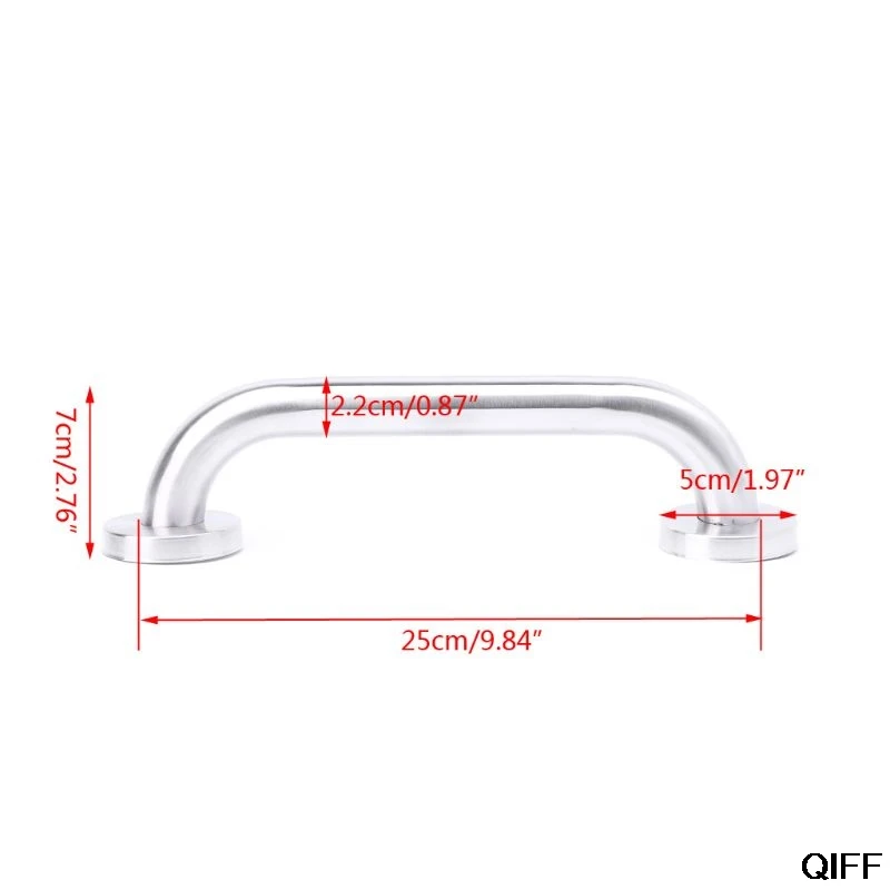 Прямая поставка и 25 см ванная комната Душ Ванна Поручни из нержавеющей стали безопасности Туалет поддержка Rail поручень ручка Aug. 20
