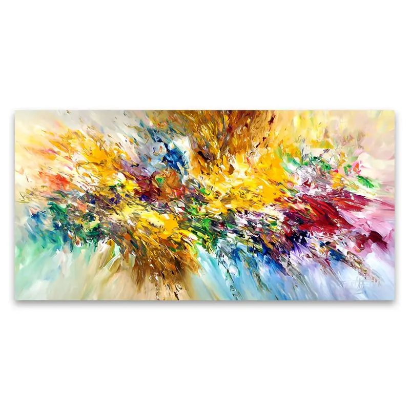 cuadros para salon lienzos cuadros decorativos abstracto abstracta grande  ArtColorful Bloom Quadro Flower Poster, lienzo de pintura para sala de