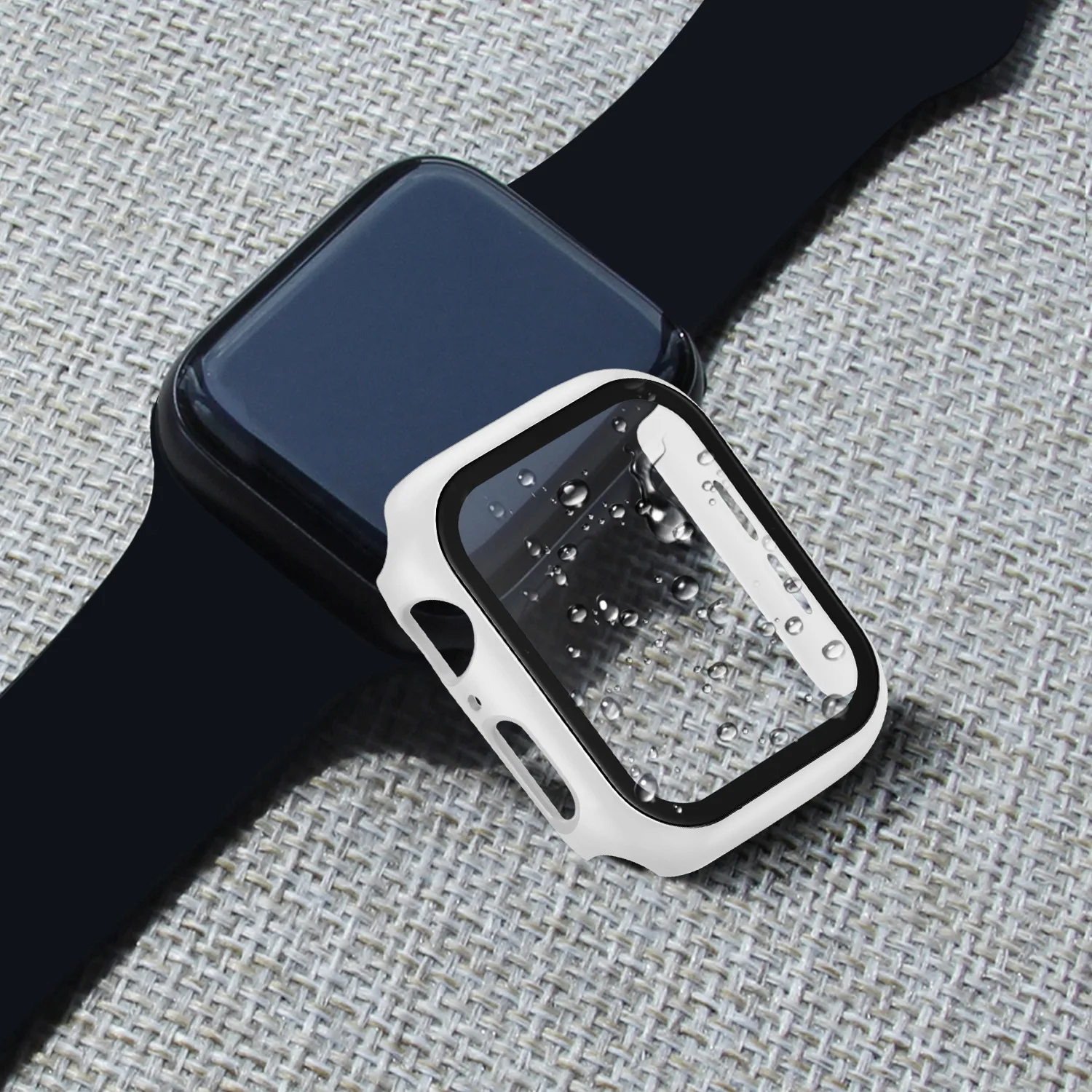 Закаленное чехол+ стекло для apple watch 5 4 44 мм 40 мм iWatch 3 2 1 42 мм 38 мм защита экрана+ чехол бампер аксессуары для apple watch
