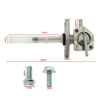 

For Honda XR CRF 50 70 80 100 CRF150 230 Fuel Valve Chrome Car Durable