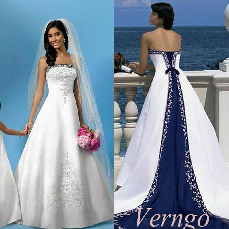 blue wedding dresses 2018