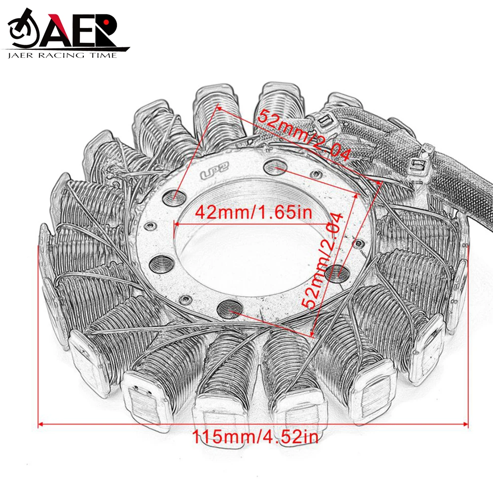 JAER статор мотоцикла катушки для Yamaha YZF R6 2006 2007 2008 2009 2010 2011 2012 2013- Генератор мотоцикла 2C0-81410-01