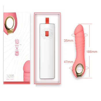 Leten Electromagnetic Pulse Thrusting Dildo Vibrator Powerful Rabbit Bullet Vibrator Automatic Piston Telescopic Vibe for Women 6