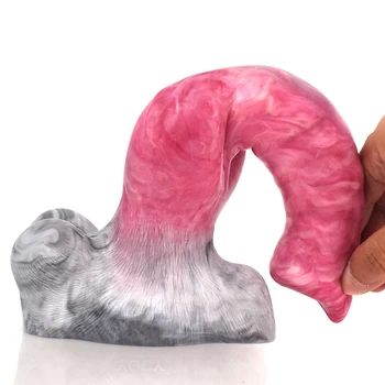 SXXY Hawk Werewolf Animal Penis Dildo with Big Knot for Women Men Anal Massage Vagina Stimulate Gory Exotic Accessories Sex Toys 6