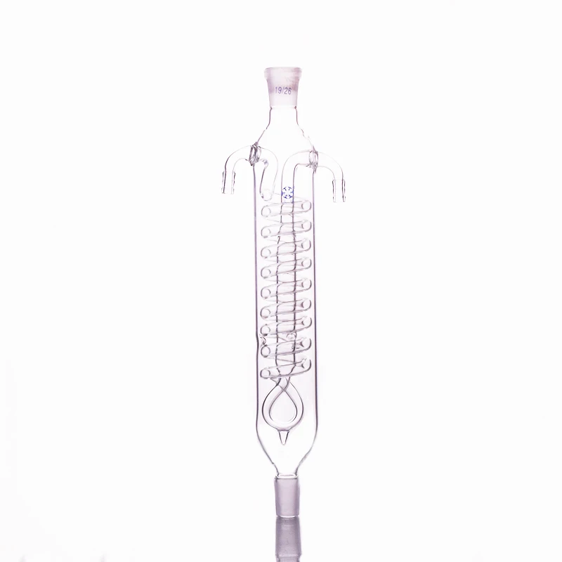 Snake reflux condenser E.L. 200mm/250mm/300mm Joint 19/26 High capacity Condenser with coiled inner tube | Канцтовары для офиса и