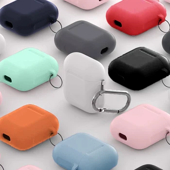 

AirPods Wireless Thick Silicone Headphone Case for AirPods 1 Generation 2 Rechargeable Headphone Case