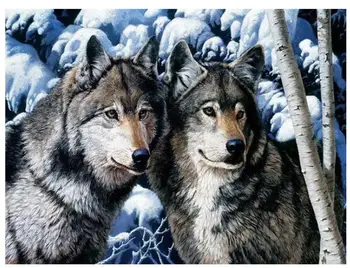 

diamond embroidery cross stitch winter snow wolf diamant painting full diamond dotz rhinestones craft diamand mosaic picture diy