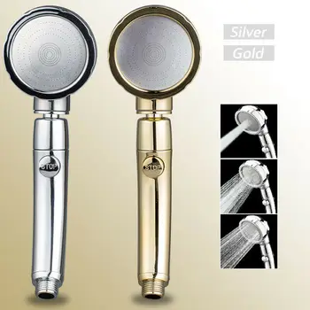 

Shower Head 360 Degrees Rotating Adjustable Water Saving 3Modes Shower Water Pressure Boost Shower Head With Control Button