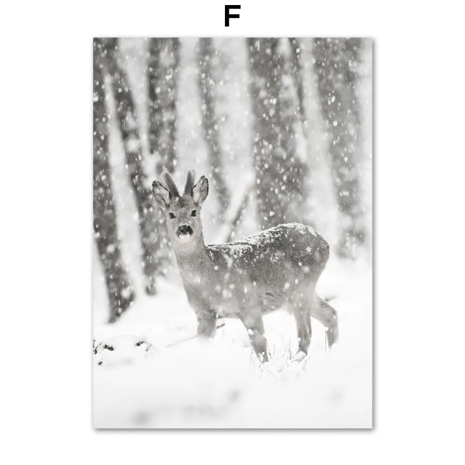 Forest-Bear-Deer-Winter-Snow-Landscape-Wall-Art-Canvas-Painting-Nordic-Posters-And-Prints-Wall-Pictures (8)