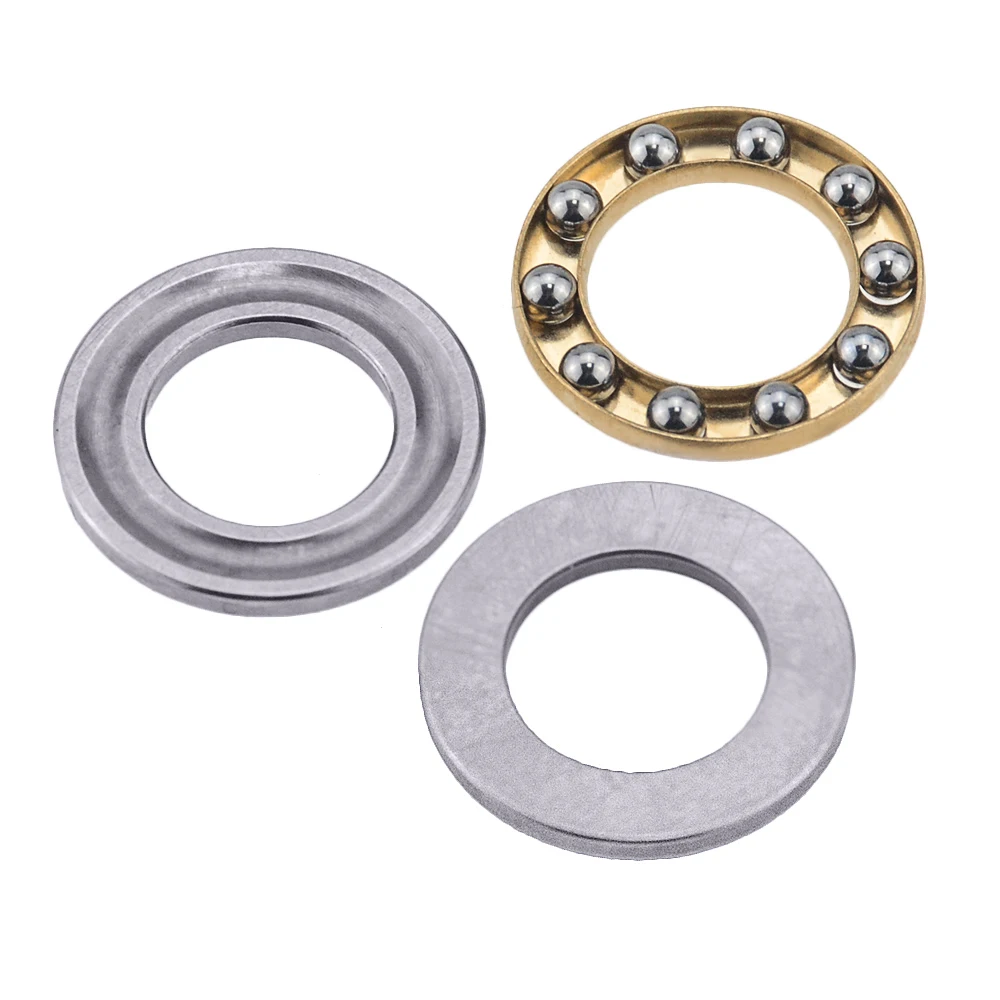 1pc F2-6M F2.5-6M F3-8M F5-10M F6-12M F7-15M F8-16M F10-18M F12-21M F12-23M 미니 3-in-1 평면 축 볼 베어링 스러스트 베어링