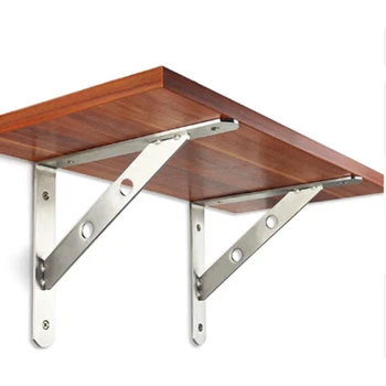 

Spring Bracket Folding Holder Stainless Steel Folding Shelf Bracket Bench Table For Table Work Space Saving
