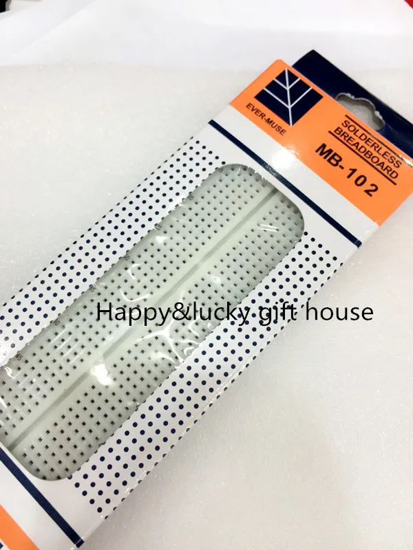 Wholesale!free shipping!Breadboard 830 Point Solderless PCB Bread Board MB-102 MB102 Test Develop DIY
