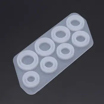 

Flat Rings Mold Collection Handmade DIY Making Ring Jewelry Silicone Mold Crystal Epoxy Mould