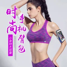 Водонепроницаемая спортивная сумка для бега на открытом воздухе с окном и сенсорным экраном, светоотражающая сумка на запястье для мобильного телефона, дышащая сумка на запястье