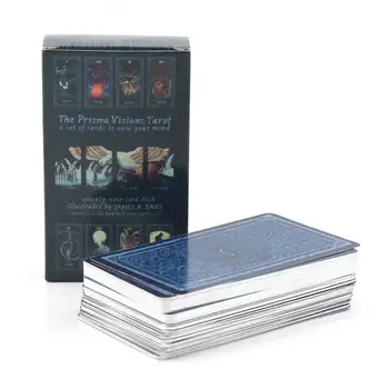 

78PCS Tarot Cards Silver Plated Cards English Version Tarot Deck For Fun Table Games Divination Tarot Gift Party Playing Card
