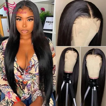 

Straight Lace Closure Wigs 30 Inches Synthetic Hair Wig Brazilian Lace Front Wigs For Black Women