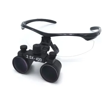 

2.5X Magnification Binocular Dental Loupe Surgery Surgical Magnifier with Headlight LED Light Medical Operation Loupe Lamp