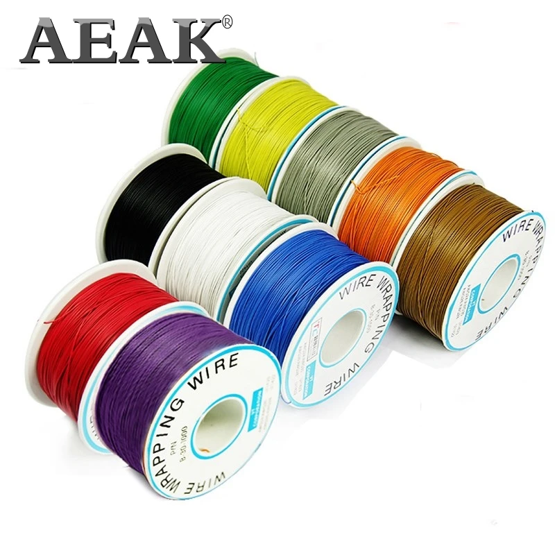 AEAK PCB flying jumper wire OK line 250 метров 820FT 30AWG одиночный провод|jumper wire|conductor |