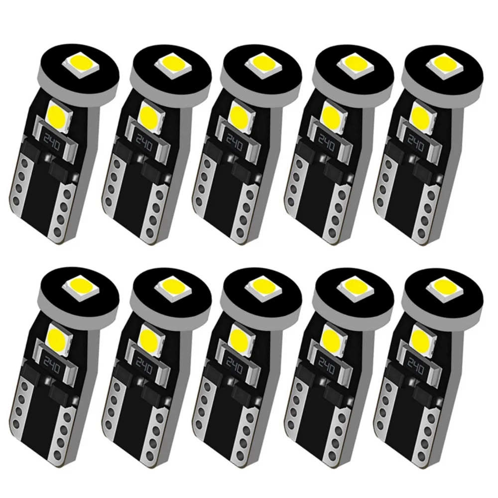 Новые светодиодсветодиодный лампы T10 W5W 501 192 2825 WY5W 3030 для автомобиля чтения