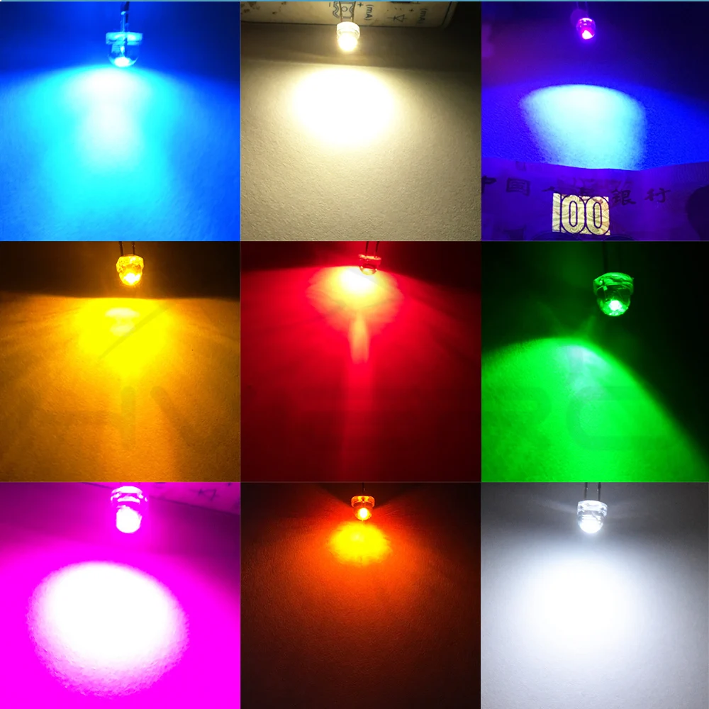 1000x 5mm round Ultra Voilet LED superbright bulb light