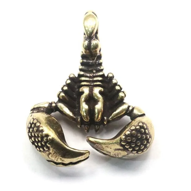 Metal Animal Sculptures Brass Scorpion Figurine Brass Collect