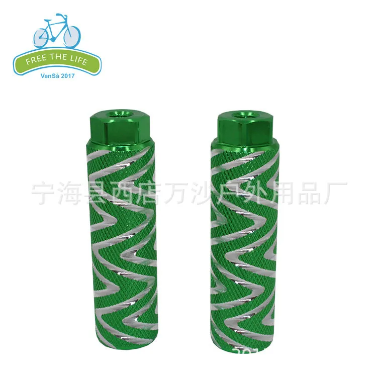 

Wan sha Outdoor S28-08 Small Hexagonal Bicycle Aluminium Alloy Socle Rocket Tube Bicycle Foot Rest Lever