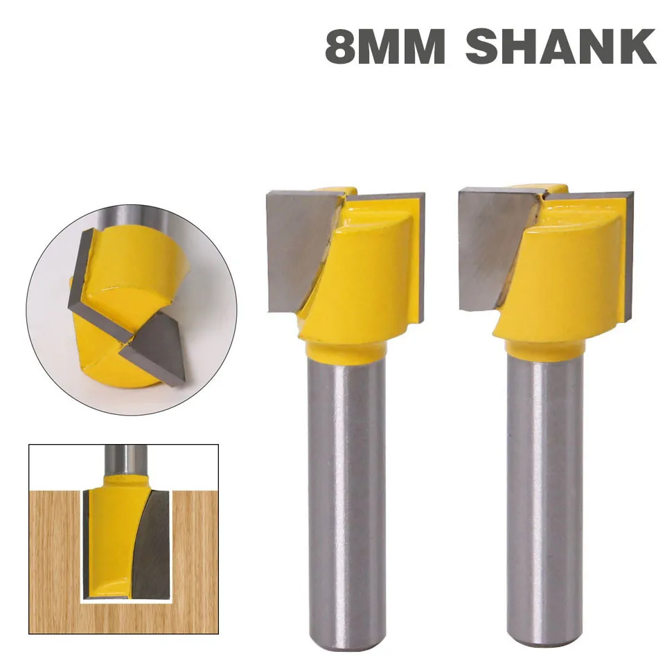 

8mm Shank Milling Cutter Woodwork Cleaning Bottom Bit Straight Router Bit Clean Milling Cutter Woodworking Bits Power Machine