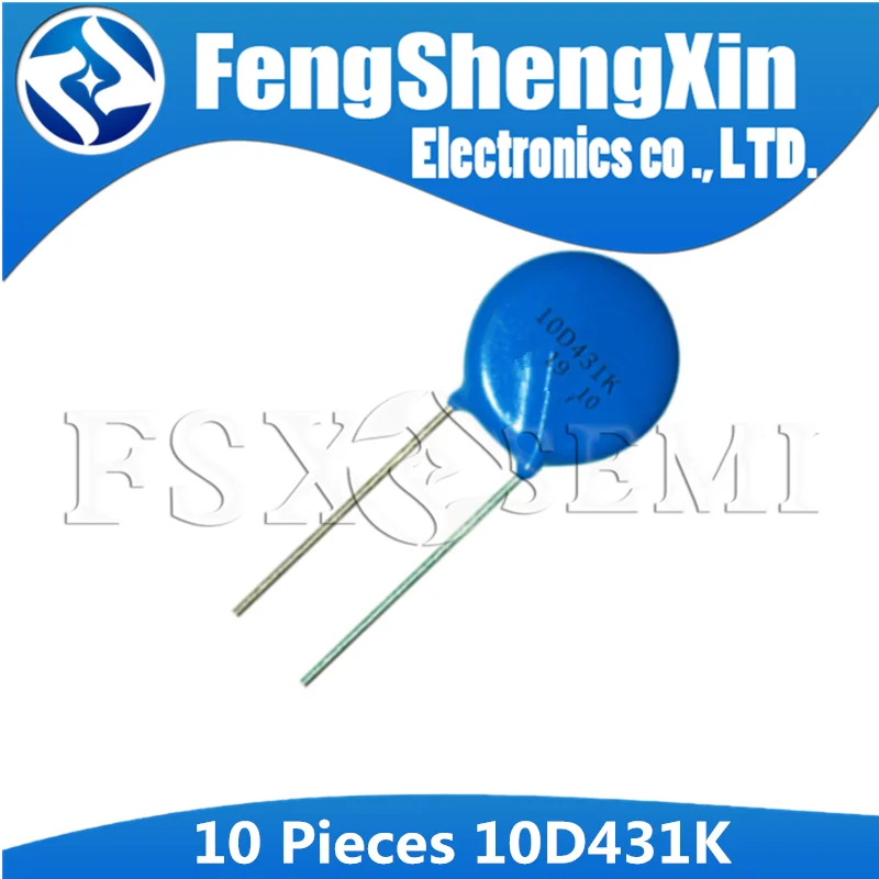 10pcs varistor 10D431K 430V piezoresistor 10D431 10MM