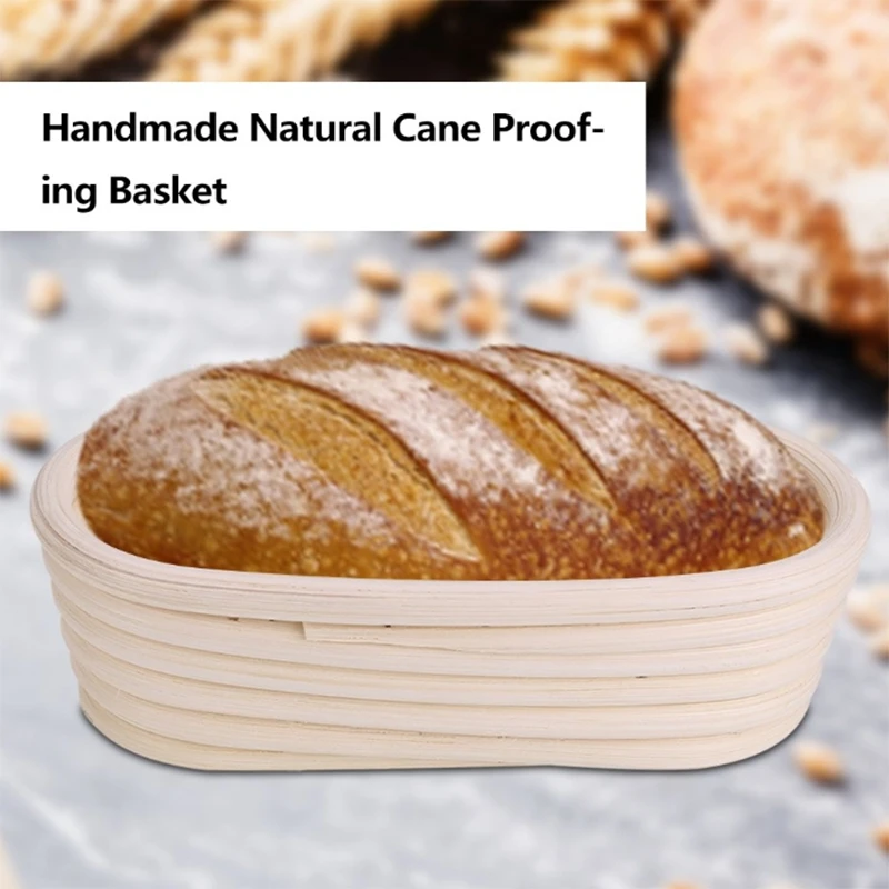 Овальный Banneton Brotform тесто хлеб расстойки доказательство ротанга корзина