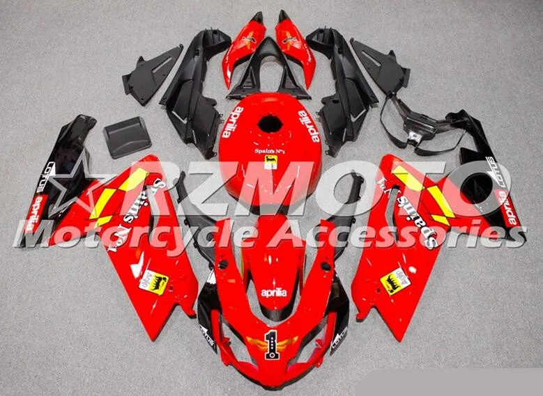 

4Gifts New ABS Injection Fairing Kit Fit for Aprilia RS125 06 07 08 09 10 11 RS4 RSV 125 2006 2011 Fairings set Custom Red