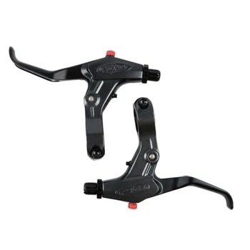 

1 Pair Lightweight Aluminum Alloy FR7 Disc Line Brake Mechanical Bike Brake Lever Set Black Replacement