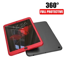Закаленное стекло для Ipad 10,2 чехол 360 градусов Передняя Задняя панель полный чехол силиконовый чехол для iPad 7го поколения A2197 A2198 A2200
