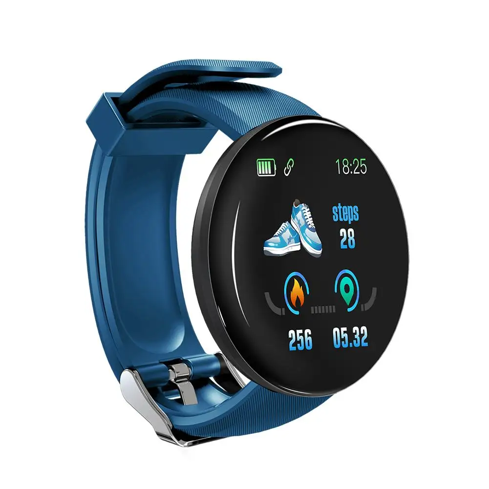 D18 Smart Watch Waterproof Sleep Tracker Heart Rate Tracke Smartwatch Men Blood Pressure Blood Oxygen Sports Watch PK D13
