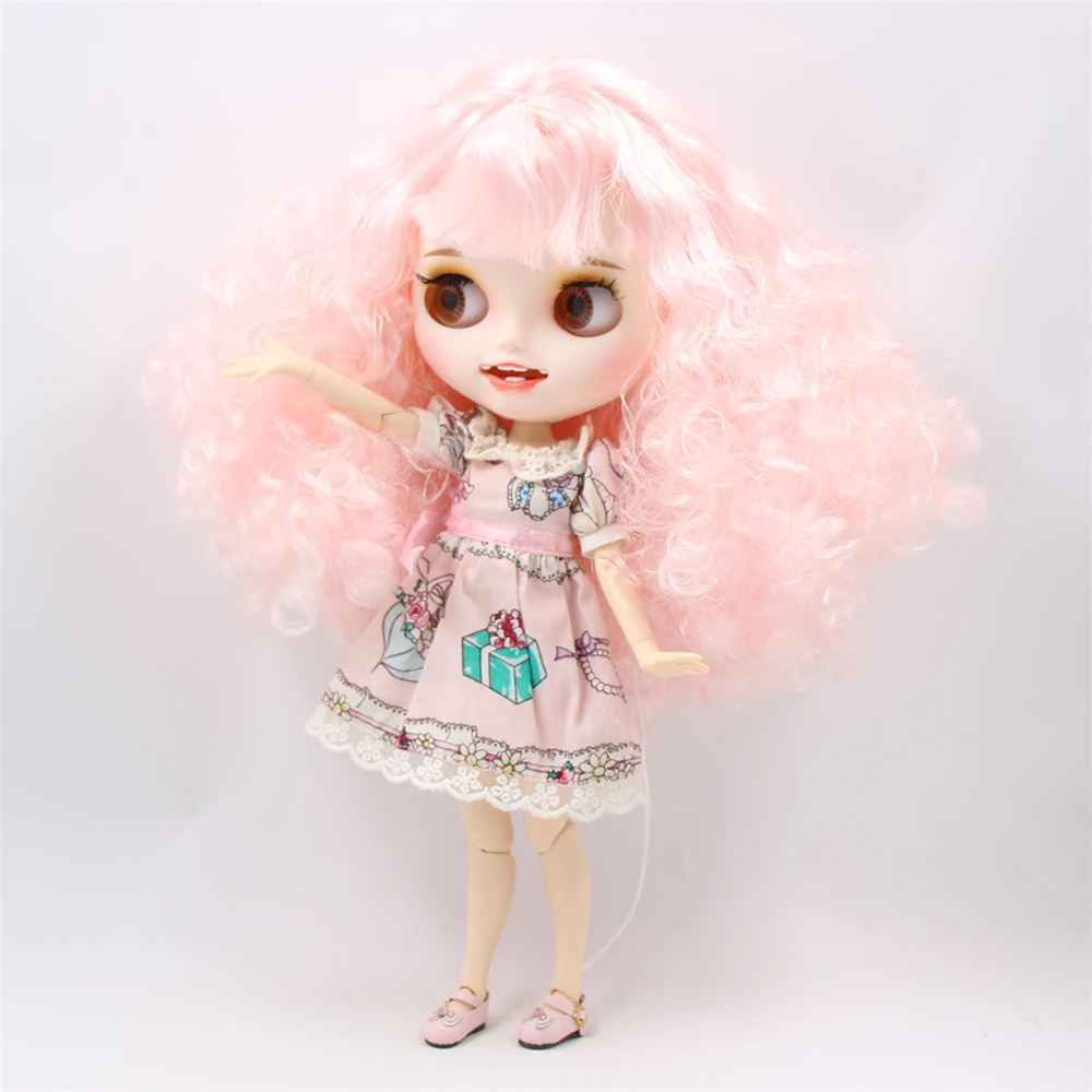 Fortune Days 1/6 bjd кукла шарнир тело белая кожа smail лицо мягкие вьющиеся волосы новое матовое лицо с бровями блеск для губ SD Подарочная игрушка