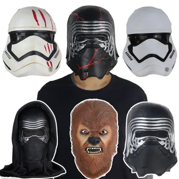 

Star Wars The Rise of Skywalker The Storm Troops Cosplay Masks Chewbacca Kylo Ren Jedi Knight Latex Helmet Party Fancy Ball Mask