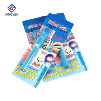 

2 IN 1 Detector Pen with UV light Counterfeit Bank Note Tester Pen with Ball-point Convenient Handy fake money Detector ball-pen