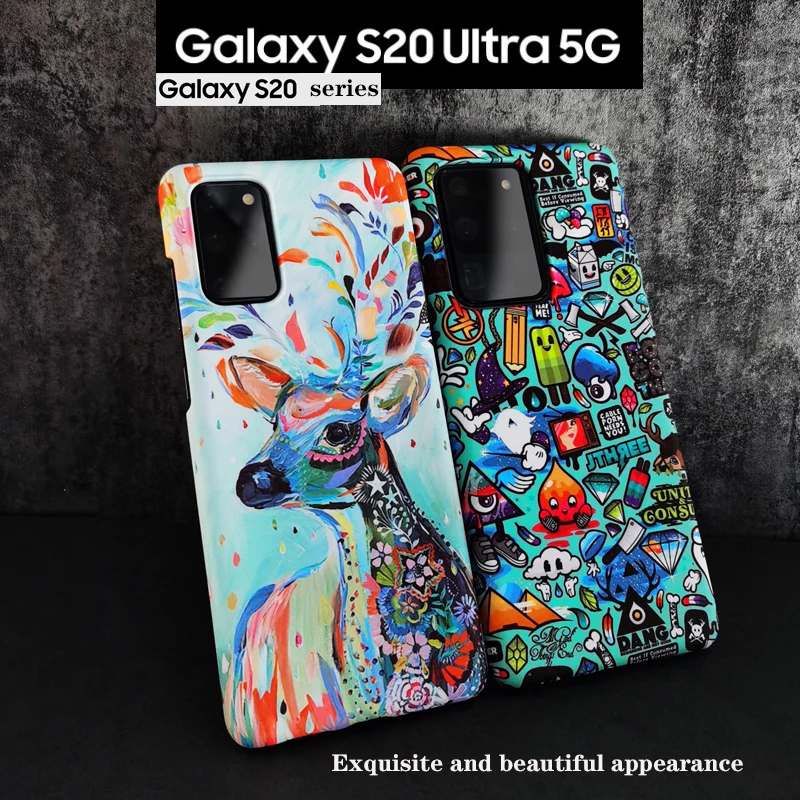 Ультратонкий чехол для телефона Samsung Galaxy s20 противоударный plus с граффити |
