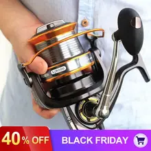 9000 серия 12+ 1 Шариковые подшипники полностью Металлическая катушка для отжима Троллинг длинный бросок для соленой воды для серфинга спиннинговая Большая Морская Рыболовная катушка