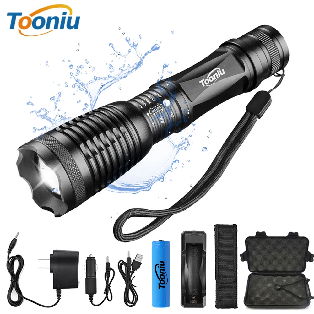 

Super bright LED flashlight bicycle light 5 modes zoomable waterproof tactical Torch using 18650 battery for outdoor activities