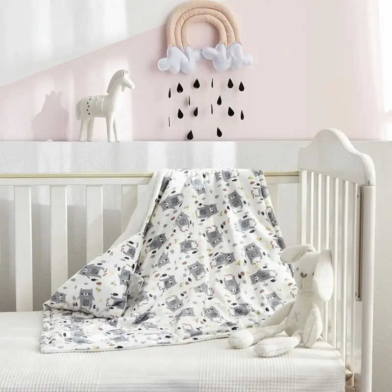 Детское одеяло, мягкое Флисовое одеяло с рисунком Минки для новорожденных, для детской кроватки, 72XC