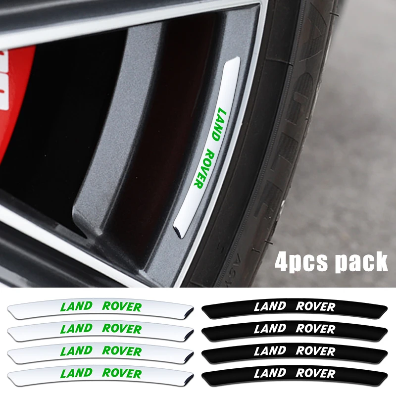 4Pcs Car Styling Wheel Sticker Auto Tire Hub Rim Decalcomanie Decorative Accessori Per Land Rover Ranger Autobiology Freelander Se