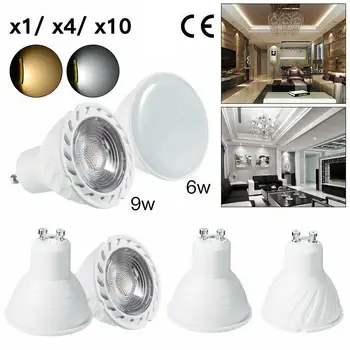 

Super Bright GU10 Led Bulb Light Dimmable Lampada Decoration Ampoule Warm/White 220V 6W Cob Lampada Led GU10 Led Lamp