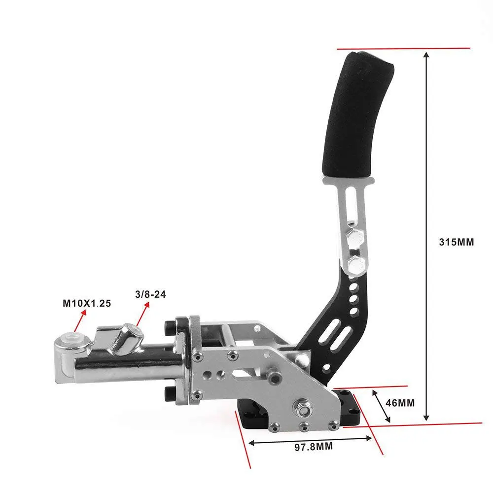 Racing Hydraulic Handbrake Modified Handbrake Vertical Installation Competitive Car Hand Brake for Universal