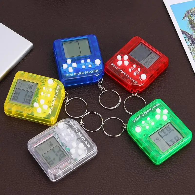 

Nostalgic Retro 26 Games Console Keychain Mini Tetris Game Player for Gift Support Dropshipping