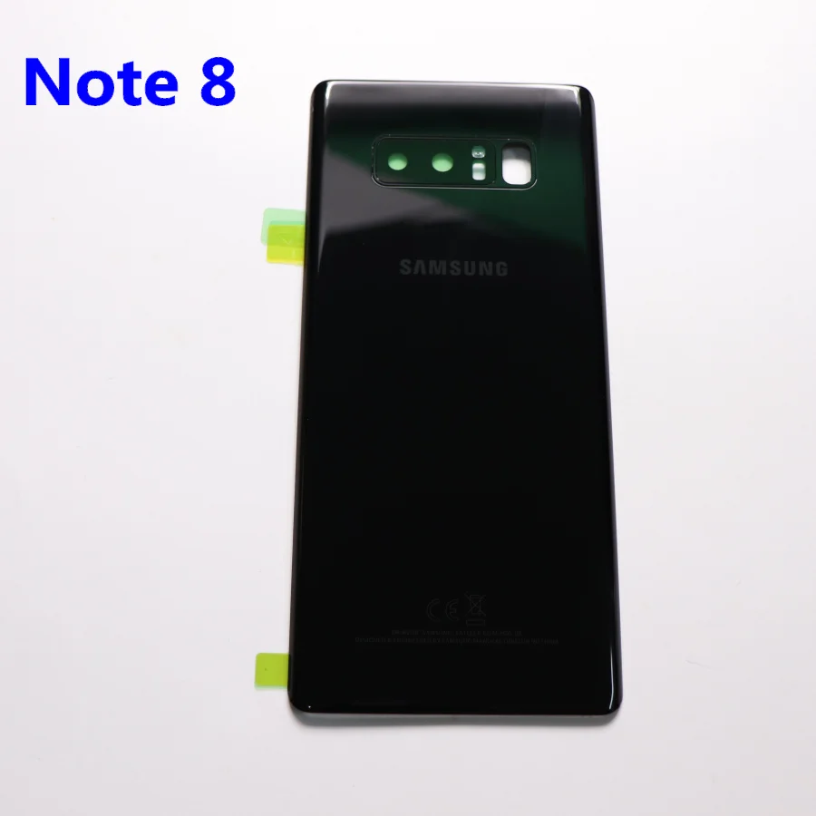 Note 8 black Задняя крышка для батареи samsung, стекло, note8, для samsung Galaxy Note 8, N950, SM-N950F, N9500, N950U, N950F, задняя крышка, чехол - Цвет: Note 8 black