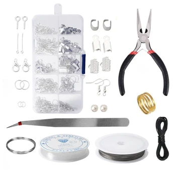 

Handmade DIY Jewelry Accessories Box Material Opening Hole Closed Ring Jewelry Making Tools Starter Set