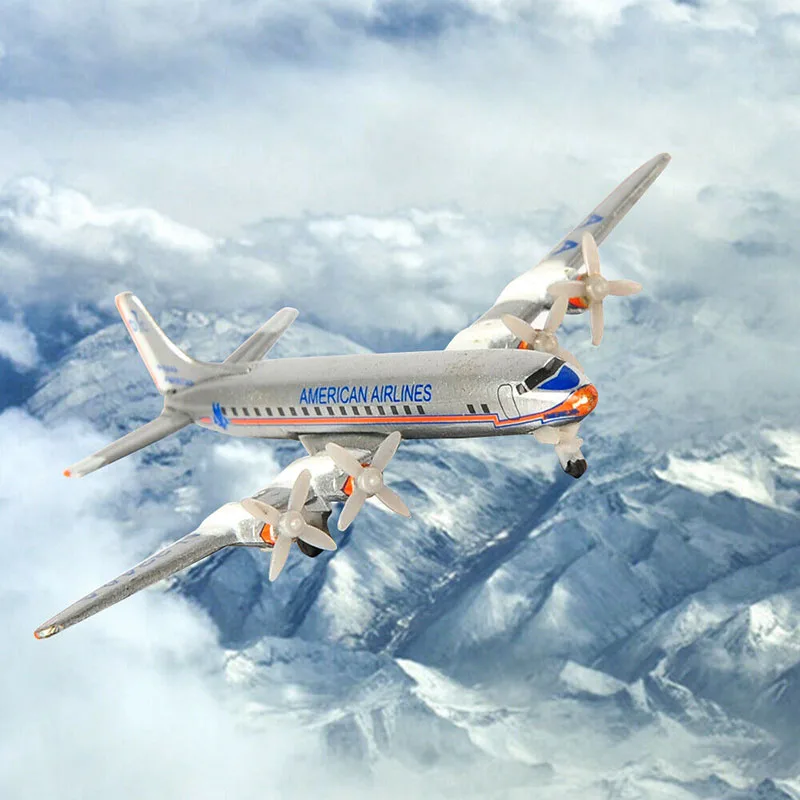 Детские игрушки самолеты 1:550 масштаб DC-7 небо пилот американские авиалинии самолет пассажирский самолет модель для детей Подарки